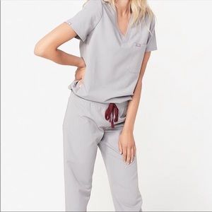 Figs one pocket scrub top. Limited edition color. Cement.